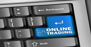 Keyboard Illustration "Online Trading"
